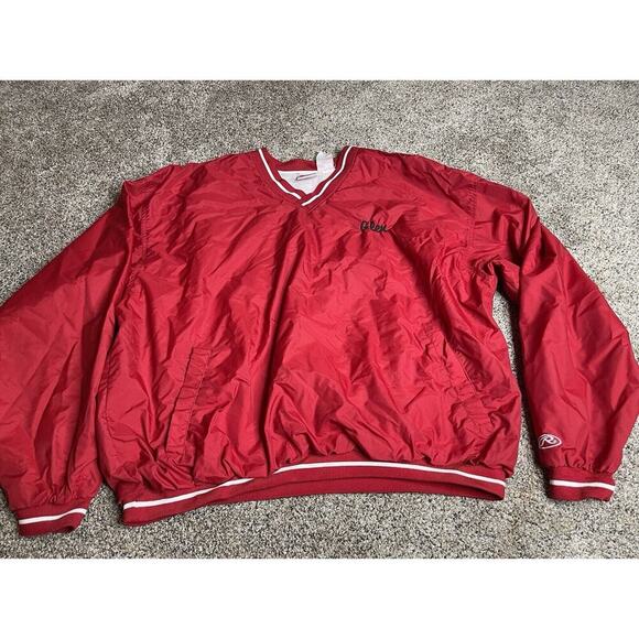 Vintage 90s Rawlings ‘Fireballs’ Pullover Windbreaker Lined Jacket Mens 2XL - Picture 4 of 9